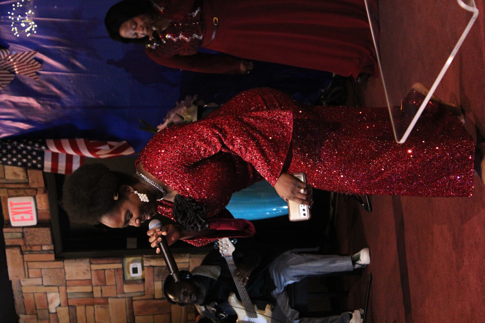 Bukky Alla ministering in song